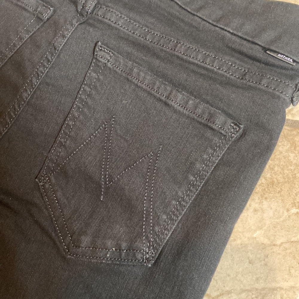 NWT Mother The Looker Not Guilty Black skinny jeans